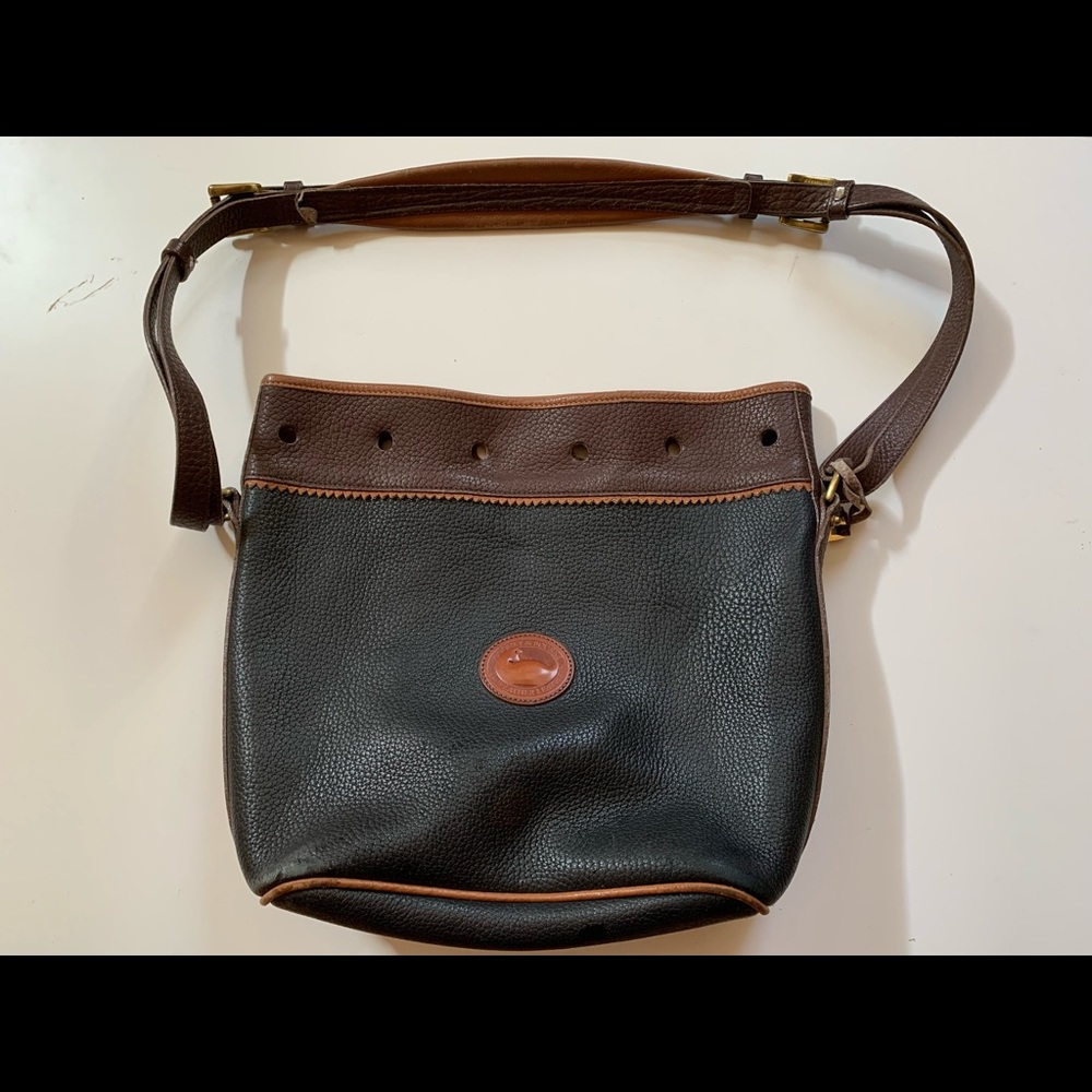 Auth Dooney & Bourke leather bucket bag